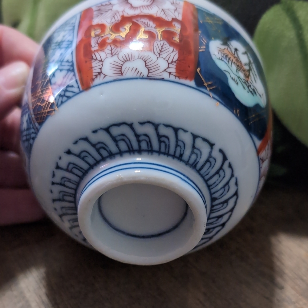 Antique Japanese Rice Bowl With Lid *BINJ - Picture 13 of 13